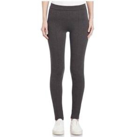 Vince Ponte Knit Seamed Charcoal Gray Leggings Size S - Picture 1 of 10